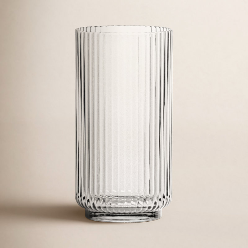Laya Fluted Acrylic Drinking Glass, Clear