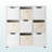 Ickes 5-Piece Storage Cabinet Set in Beige & White Finish, 37.48" H X 36.47" W X 11.39" D