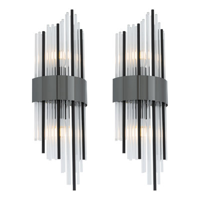 Jolon 2-Light Iron Flush Mounted Sconce
