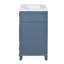 Meuble-lavabo de 30 po avec lavabo en céramique, armoire de rangement en bois massif avec portes à fermeture douce, meuble-lavabo-486637207