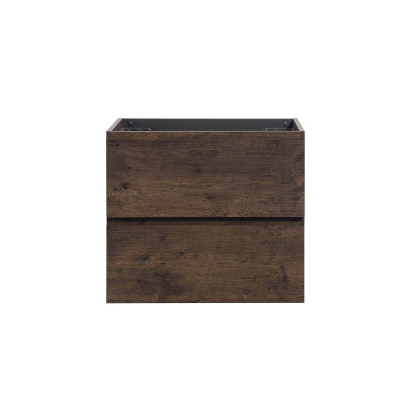 Alice-24W-105, armoire murale SANS lavabo, avec deux tiroirs, Noyer