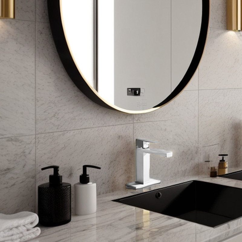 Single-handle Bathroom Faucet, Brushed Nickel