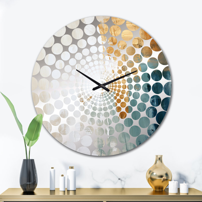 Snejana - Horloge murale peinture abstraite, Très grand