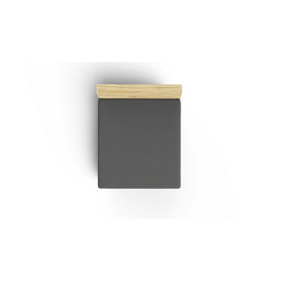 Premium 100% Cotton Double Fitted Sheet, Anthracite, 55.1 x 74.8 inches + 11.8 inches Deep Pocket | Soft & Durable, Machine Washable at 104°F | Perfect for Cozy Bedding & Luxurious Sleep Experience