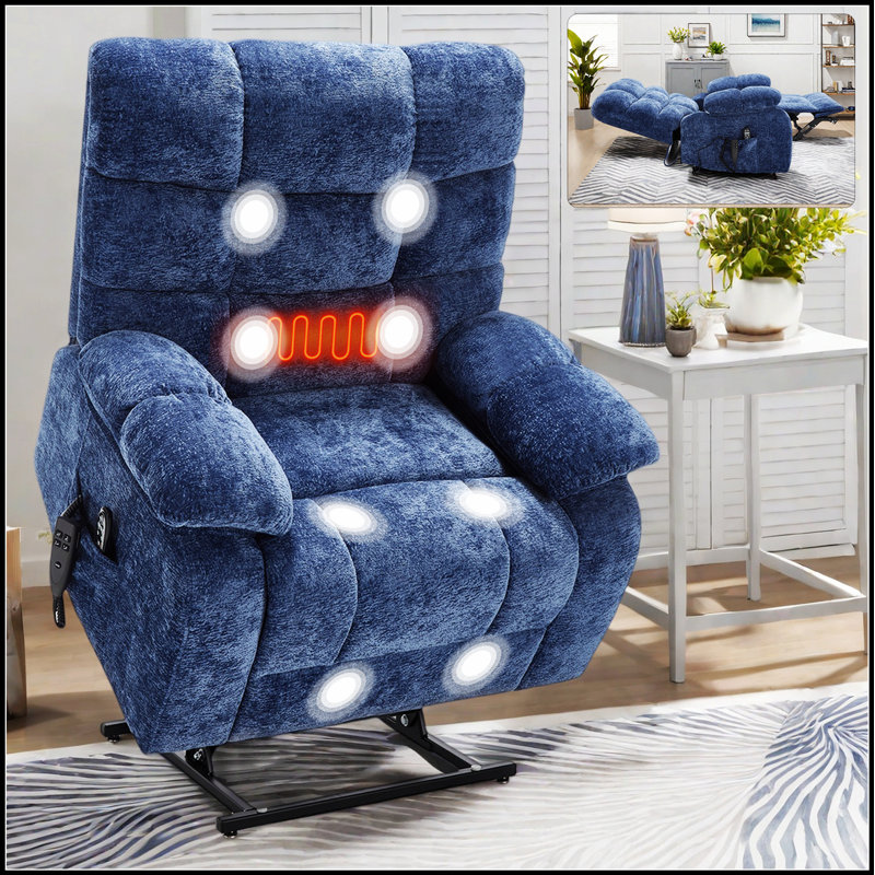 Fauteuil inclinable Lift, Bleu