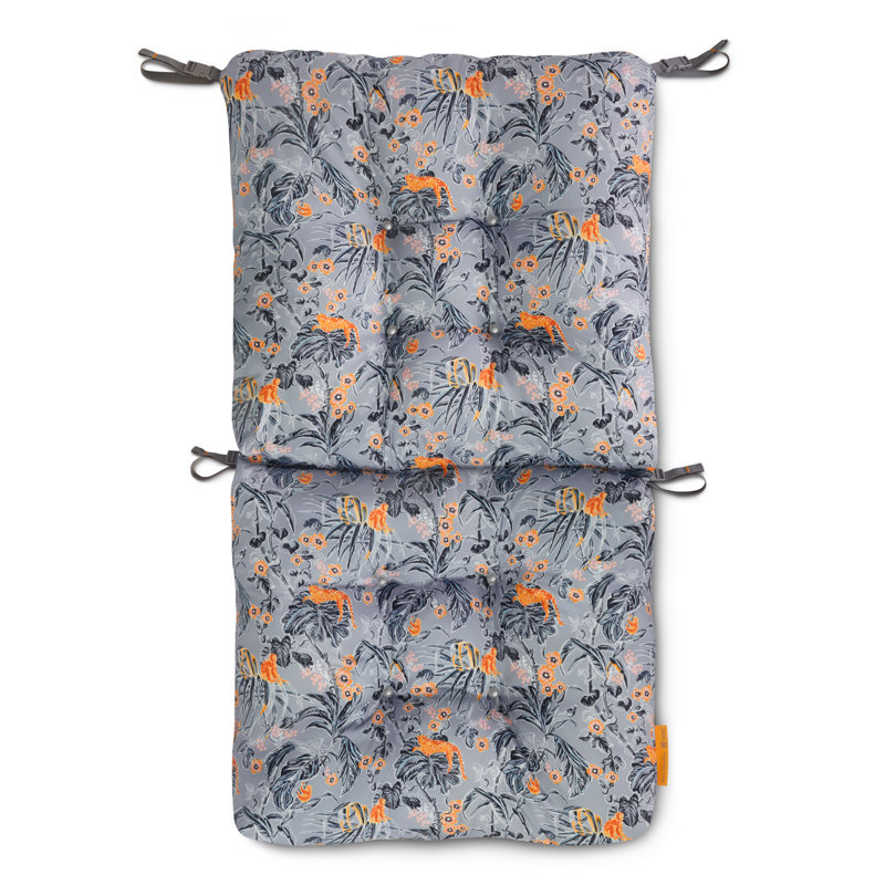 Vera Bradley Outdoor Seat/Back Cushion, Rain Forest Toile Grey