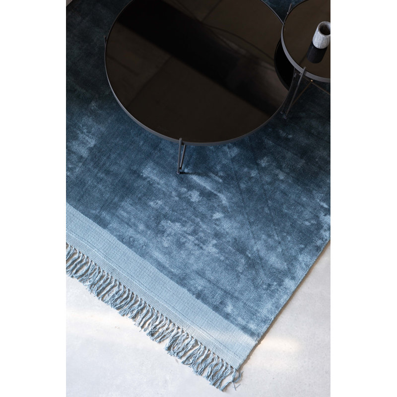 Blink Flatweave Area Rug in Blue, Rectangle 5'7" x 7'10"