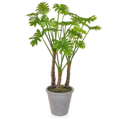 Boden-Kunstpflanze Philodendron im Topf