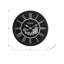 Horloge, 30 po, mécanisme d'engrenage, grande horloge murale, noir, transitionnel