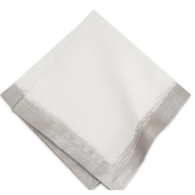 Metallic Brushstroke Linen Blend Napkin