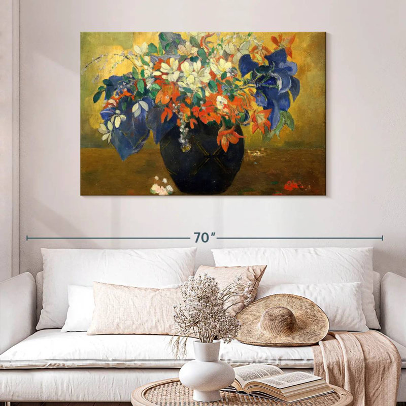 Harnek un vase de fleurs 1896, H 32 po x l 48 po