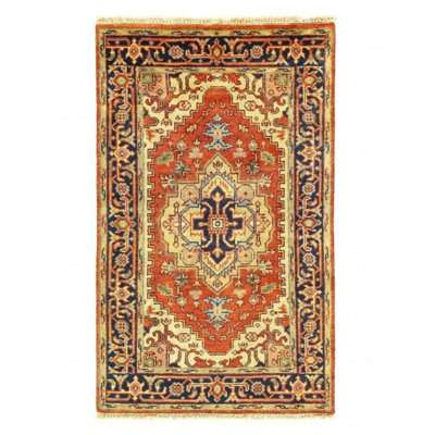 Pimenta Oriental Area Rug in Rust