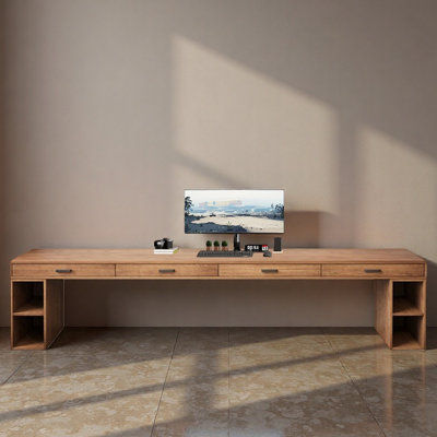Armoire de bureau ouverte avec plusieurs tiroirs