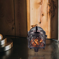 Country Tin Metal Candle Wax Warmer with Star - Tart Burner