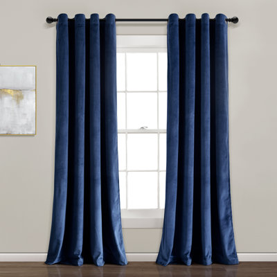 Prima Velvet Solid Blackout Polyester Curtain