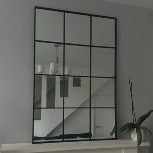Rectangle Metal Window Panel Mirror