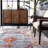 Afreena Oriental Blue/Orange Area Rug-1885603127