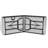 Folding Patio Table White 70.9" x 29.5" x 29.1" HDPE