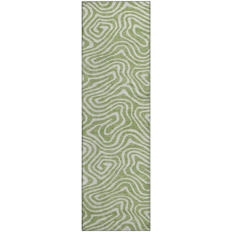 Premium Machine Washable Guada AMF1020 Swirls Rug