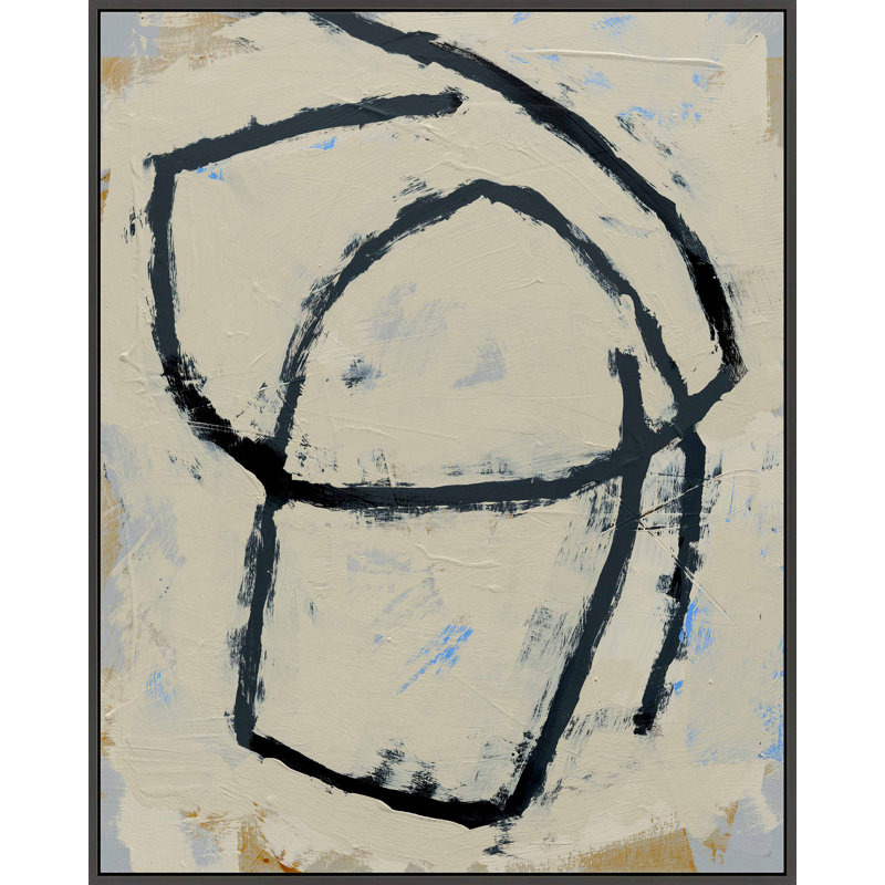 Twisted 1 by Jacques Pilon, Black Framed Canvas, 20" H x 16" W x 1.25" D