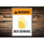 Panneau «Men Dr potable Aluminium»-58278691