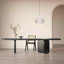 Table de salle à manger rectangulaire noire-913066147