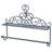 Aubrie Metal Accent Shelf with Towel Bar