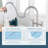 KPAIDA Bridge Kitchen Faucet with Pull Down Sprayer, 3 Hole 8 Inch Kitchen Sink Faucet-69050224