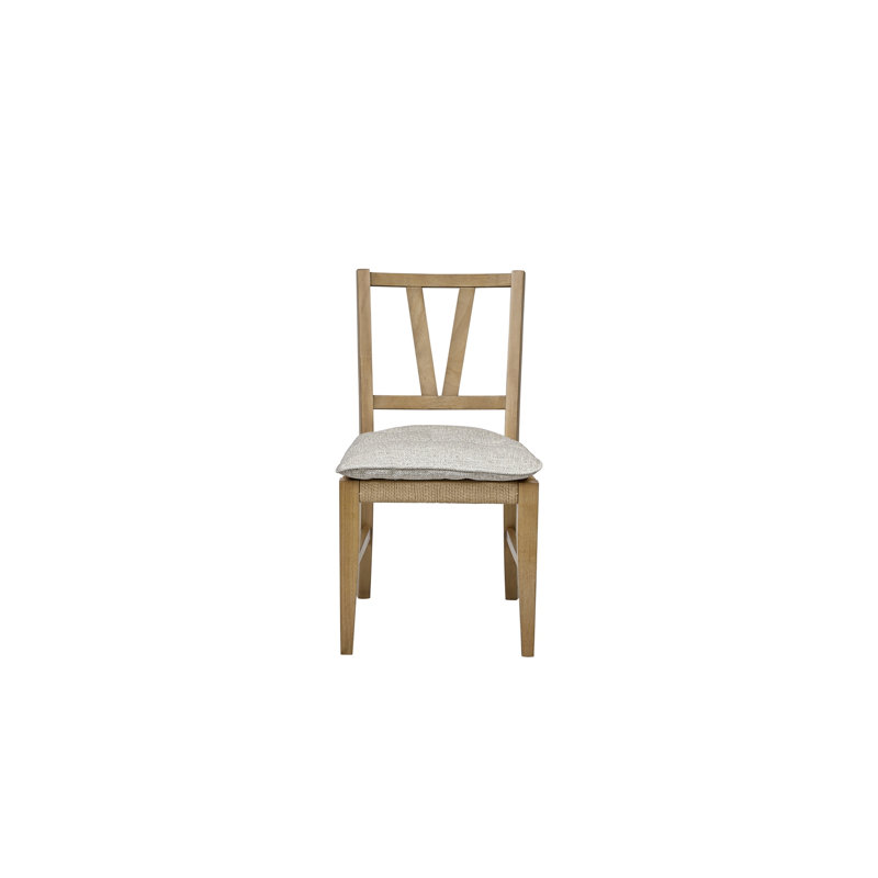 Chaise à dossier à lattes (ensemble de 2), Havane clair