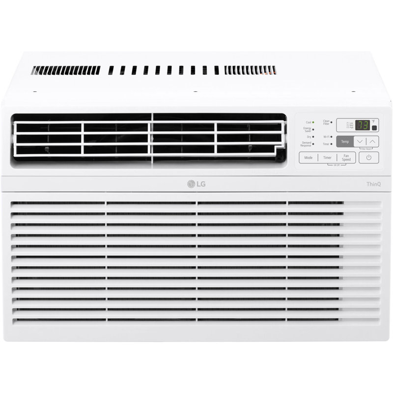 LG 10,000 BTU White Smart Window Air Conditioner with Remote
