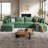 148" Cloud Couch, Oversized Modular Comfy Sofa for Living Room, U Shaped Sectional Couches with Detachable Sofa Cover, Storage Ottoman-65303326