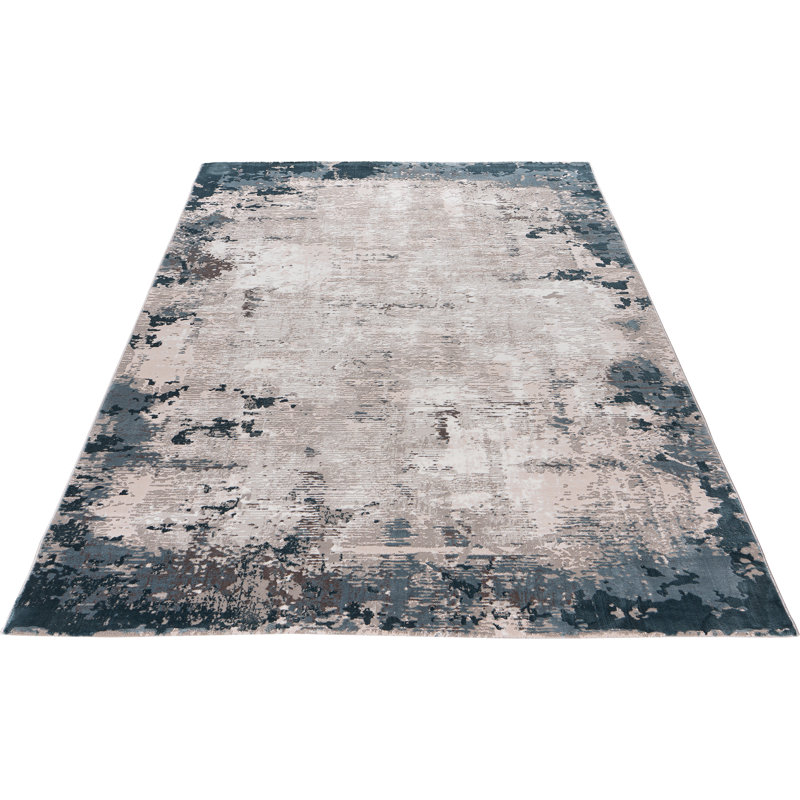 Opal Abstract Area Rug, Blue, Rectangle 200 x 290cm