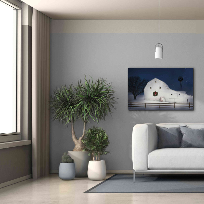«Christmas Starry Night» par Lori Deiter, art mural sur toile, H 26 po x l 40 po x P 1,5 po