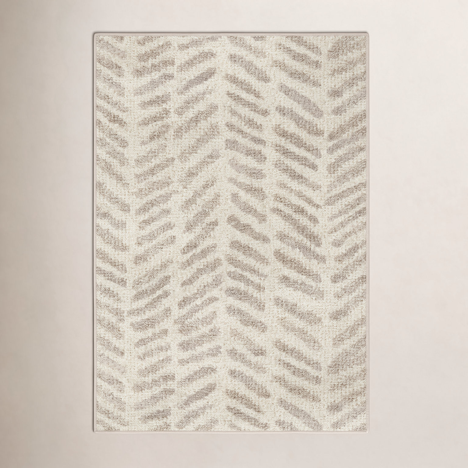 Rowley Grey Machine Washable Geometric Rug, Rectangle 3' x 5'