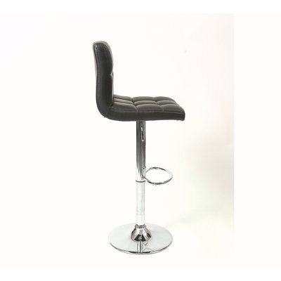 Tabouret de bar pivotant réglable en similicuir, ensemble de 2