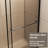 Glass Shower Door 30 - 60 In.W X 72 In.H, 1/4" Thick Tempered Glass, Stainless Steel Handle, Black Supporting Bar, Walk-In Screen, Fashionable And , Leak- Installation Screen Sliding Door, Stable-121166501