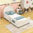 Wood Twin Upholstered Daybed with Headboard-284722739