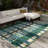 Lindsey Geometric Blue Area Rug-411505192