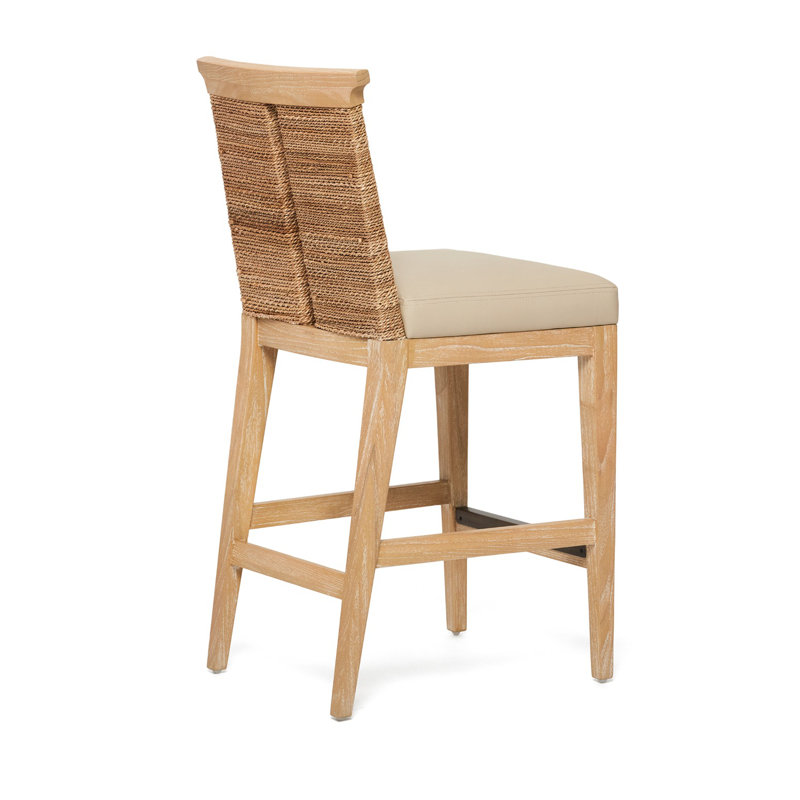 Reed Counter Stool, Cream Seat/Saddle Frame