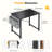 31" Computer Desk with Metal Frame, Waterproof Surface & Storage Bag – Ideal for Office Use-958896039-958896038