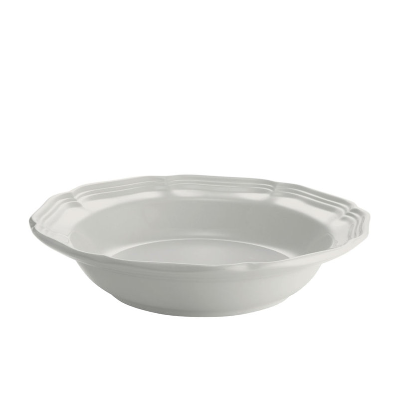 French Countryside Stoneware Soup Bowl with Scalloped Edges