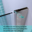 Porte de douche pivotante semi-sans cadre l 34 à 36 po x H 72 po avec Glars certifiés Clea-97923047