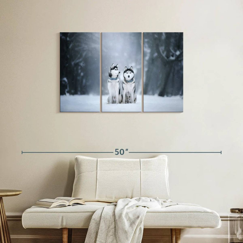 Brampt Husky Buddies, 24" H x 38" W