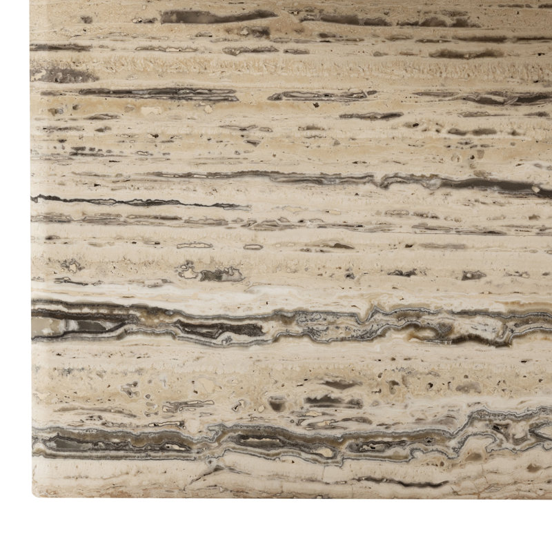 Table basse Feliciandra Travertine, 14" H x 36" W x 36" D