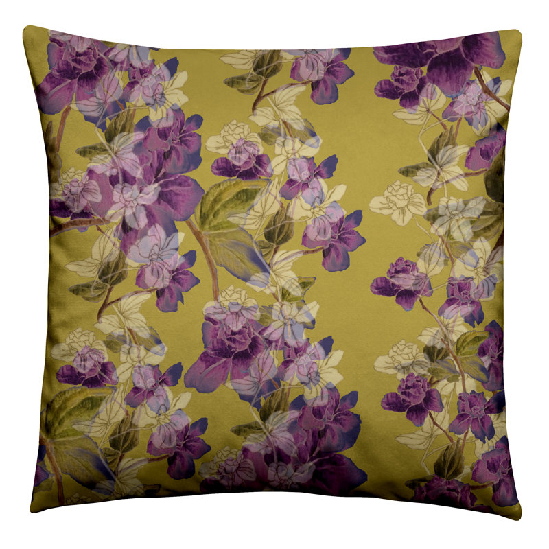 Wisser Floral Square Throw Cushion