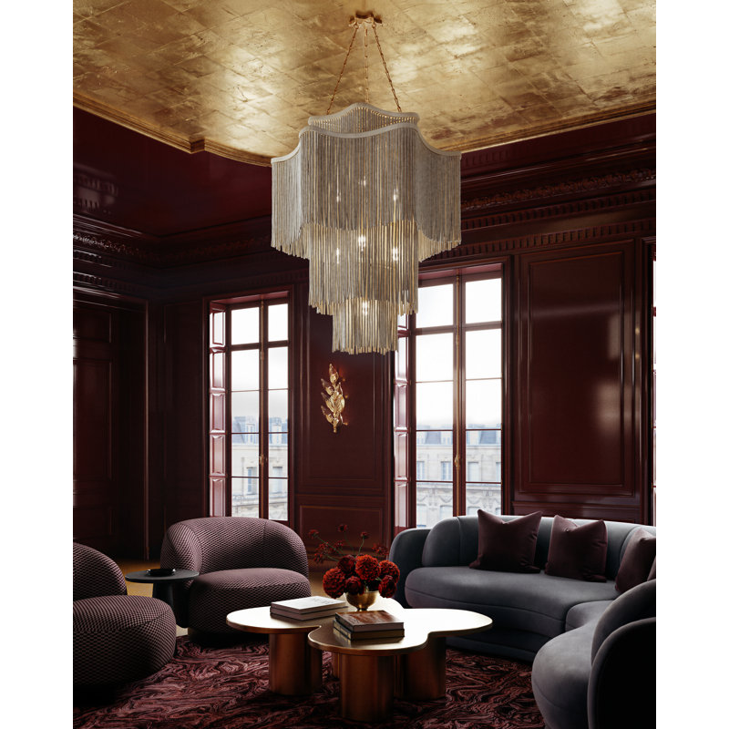 Ariadne 6" Piastre Glass Wall Sconce, 26.5" H x 6" W x 3" D, 13