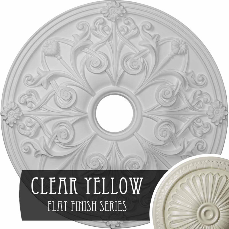 Médaillon de plafond Endurathane Jamie, DE 23 5/8 po x P 3 7/8 po x P 2 1/8 po (convient aux auvents jusqu'à 3 7/8 po)