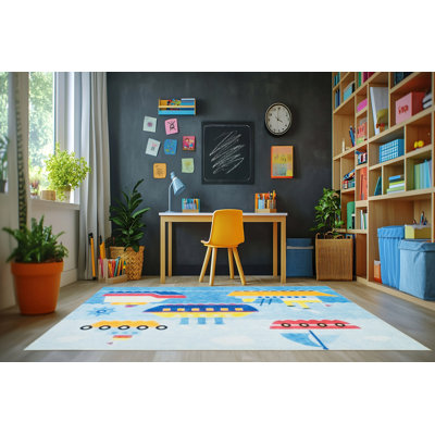Trym Rectangle Machine Woven Polyester Rug