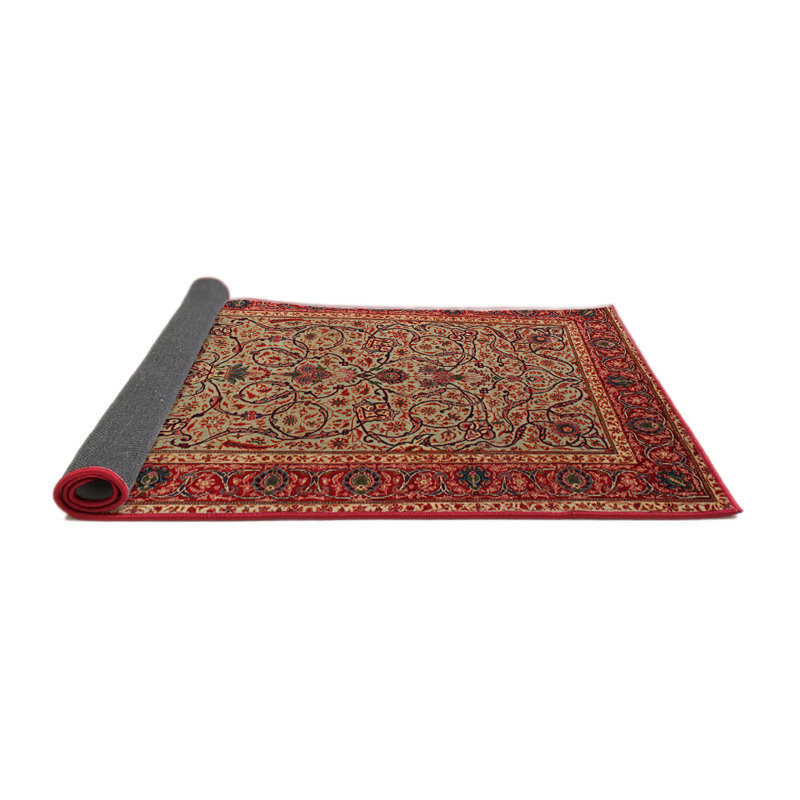 Tapis oriental rouge / brun Rachel, Rond 5 pi
