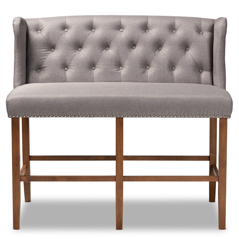  Banc de tabouret de bar Alira, Gris, Tabouret de bar (siège d'une hauteur de 30 po)